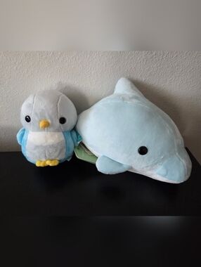 Bellzi Plush Parakeet & Dolphin